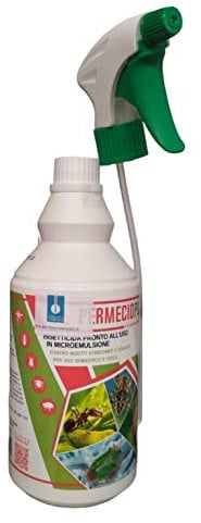 ORMA Permecid Acaricida Insetticida Multinsetto Pronto all’Uso – Insetti Volanti e Striscianti – Cipermetrina e Piretro Naturale – Insetticida Formiche, Cimici, Zanzare con Spruzzatore 750 millilitri
