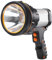 AF-WAN Handscheinwerfer Wiederaufladbar USB,Wiederaufladbare Led Handscheinwerfer 6000 Lumen LED Taschenlampe Laterne mit 5 Leuchtmodi,Wasserdicht Led Suchscheinwerfer Aufladbar für Camping(Silber2)