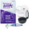 Retainer Brite 96 Tablets (3 Months Supply) Bundle with Denture Brush with Retainer Case with Mirror - Cleaning Tablets for Plaque, Tartar, Mouth Guard, Dentures and Orthodontic Appliances