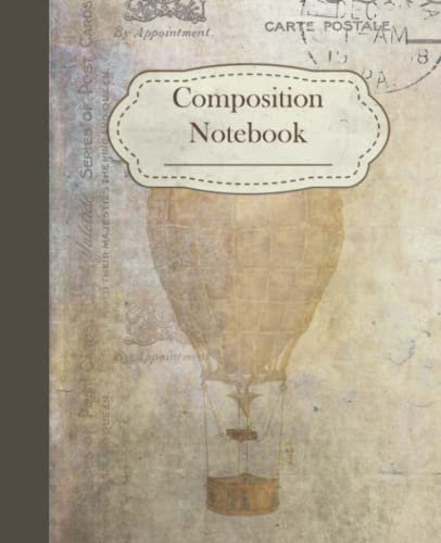 Vintage Composition Notebook: Antique illustrations composition notebook