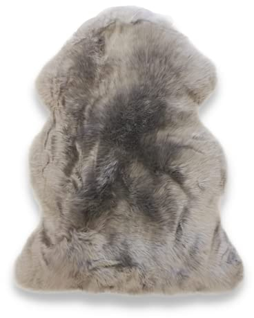 Leibersperger Premium Lammfell aus Merino 110 x 70 cm – Erhältlich in vielen Farben – Sehr pflegeleicht – Gemütlich und wärmend – Strapazierfähig – Lange Haltbarkeit(hellgrau)