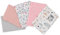FENSILO 5er Pack Musselin-Tücher für Baby 34x34 cm, Baby Waschlappen aus Musselin - Vielseitige Mulltücher als Spucktücher, Schnuffeltuch, 100% Baumwolle, Spuctuch Rosa Mädchen