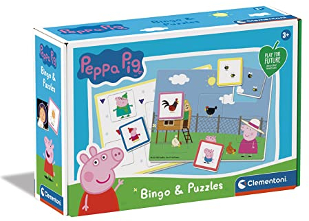 Clementoni - 16737 - Bingo Schweinchen Peppy Für Kinder ab 3 Jahren