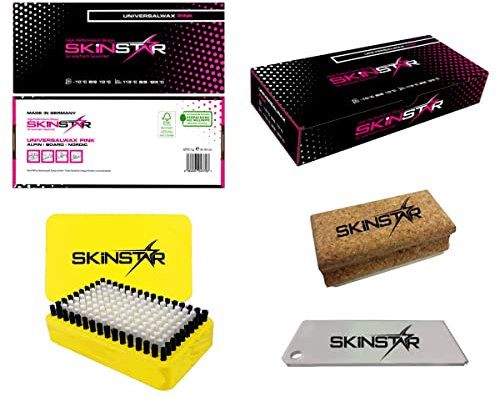 SkinStar Skiwachs-Starter Set 4-teilig Universal Wax - Alpin + Nordic + Board