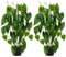 Oairse 2PCS 76cm Kunstpflanze Philodendron Groß, Kunstpflanze Groß im Topf, Deko kunstpflanze für Wohnzimmer Schlafzimmer Büro Deco, Indoor Outdoor Garten Moderne Dekoration