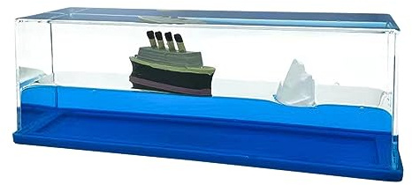 Dubbulon Kreuzfahrtschiff Modell Flüssigkeit Drift Flasche | Flüssigkeits-Driftflasche Im Kreuzfahrtschiff-Modus Aus Acryl Unsinkbares | Kreuzfahrtschiff Versand In Wave Home Decor Ornament