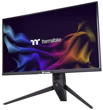 Thermaltake TGM-I27FQ Gaming Monitor/27in/Flat/QHD 2K 1440P/165 Hz Refresh Rate/Black, GM-GFT-27FTQB-US