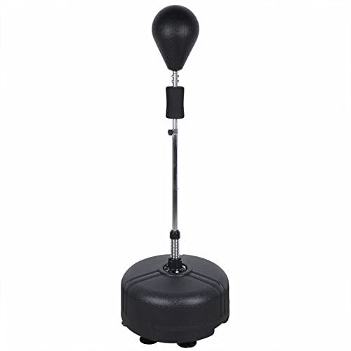 Speedball Boxen, Boxbirne mit Standfuß Höhe Einstellen 120cm-160cm für Profiboxer Fitnessbegeisterte Bewegungsmangel Büroangestellte Bodybuilder