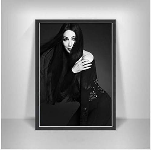 Poster Cher Poster, Musik, Sänger, Poster, Foto, Porträt, Bilder, Leinwand, Malerei, Wandkunst, Poster Und Drucke, Heimdekoration 50X70Cm Kein Rahmen