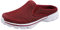 Sisttke Hausschuhe Damen Clogs Herren Slip On Pantoffeln Sommer Outdoor Atmungsaktiv Bequeme Gartenschuhe rutschfest Schlupfschuhe Slipper,Rot-HH,38 EU