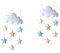 Ciieeo 2St weiße Wolkendekorationen Wolken hängende Dekorationen Hüte Leuchtendekoration Ornament Wolke hängende Dekoration Wolke Regentropfen Zelt schmücken Kind