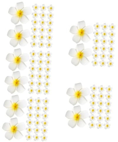 MAGICLULU 100pcs Plumeria Flower Hair Pins Delicate Flower Hair Clips Barrette for Women Girls