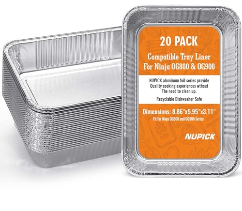 NUPICK Fettschalen für Ninja OG850/OG951 Woodfire Outdoor Grill & Smoker, Grill-Tropfpfannen kompatibel mit OG800 und OG900 Serien, 20 Stück
