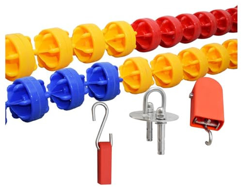 Divisores Flotantes De Seguridad Para Piscinas, Líneas De Carril, Cuerda De Seguridad Para Romper Piscinas De 60 Pies, Divisores De Piscina De Seguridad Para Competición De Natación Con Ganchos(Steel