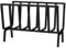Porta Legna brucia legna in Ferro per Camino e Barbecue, Braciere Brucia Legna, Nero (Nero, 40x20 cm)
