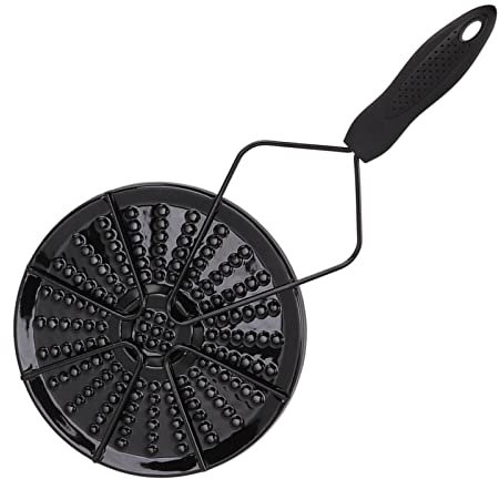 Diffusore di Calore, 19cm Piastra di Cottura a Fuoco Lento con Protezione Fiamma, Piastra Diffusore in Ghisa per Fornello a Gas