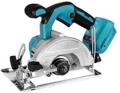 WLLKIY Bürstenlose 5-Zoll-125-mm-Mini-Elektrokreissäge, Kabellos, 0–45° Verstellbar, Holzbearbeitungs-Power-Gartenwerkzeug for 18-V-Batterie PräZise Durch Hohen Wirkungsgrad
