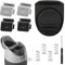 AYWFEY 4 Pcs Replacement Button for Owala FreeSip 24oz 32oz, with A Seal Stopper, Replacement Parts of Water Bottle Lid Mouth Push Button Switch Compatible with Owala 19/24/32/40oz, Black&Gray