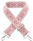 Amexo Verstellbar Taschengurt Breit, 3,8 cm Breite Tasche Schulterriemen Schultergurt Damen Tragegurt Schulterriemen mit Karabiner für Damen Herren Bauchtasche, 72-130 cm Verstellbarer (Rosa)