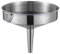 Mushroom Funnel,Kitchen Funnel Thickened Stainless Steel Food Funnel with Strainer Filter, Metal Cooking Funnel Transferring of Liquid Powder Grain - Silver(16.5 * 15.5cm)