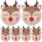 Toyvian Weihnachtsteller Elch- 10 Stück Weihnachtsparty- -Pappteller Frohe Weihnachten Feiertagsgeschirr Party-Dekoration Zubehör Dessertteller Party-Dekorationen
