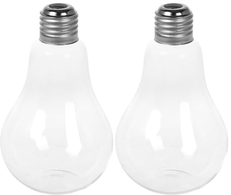 2Pcs Glass Lightbulb Vases, Hanging Hydroponic Containers