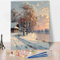 Malen Nach Zahlen Erwachsene Winter, Malen Nach Zahlen Kinder Landschaft DIY Handgemalt Ölgemälde Kit für Anfänger und Erwachsene, Paint by Numbers Acrylpigment, für Geschenk Home Deko (70x95cm) N-Y