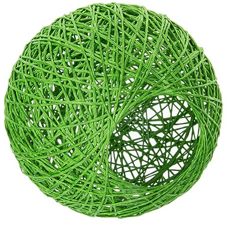 Housoutil Deckenleuchtenabdeckung in Einzigartiger Lampenschirmform 15 Cm Grünes Papier Gemütliche Sanfte Beleuchtung Stabil Für Schreibtisch Decke Boden Wandlampe