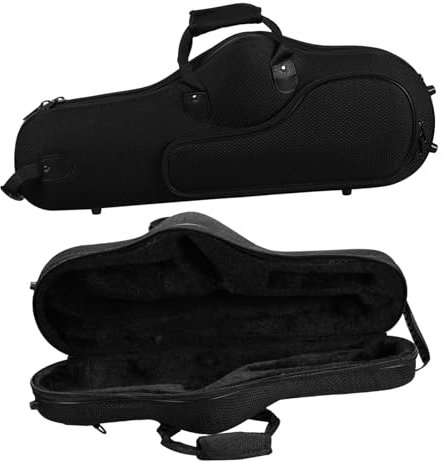 DIKACA Altsaxophon Tasche Leichter Rucksack Für Altsaxophon Mit Abnehmbaren ägern Schwarze Aufbewahrungshülle Für Saxophon Zubehör Robuste Und Praktische Altsaxophon Tasche