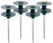 Bamberg 4 Stück Schlauchführung auf -Spikes, Gartenschlauchführung mit Metallspikes, Wasserschläuche, Spikes, Gartenschlauch-Führungsspikes