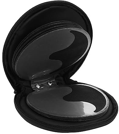 HOLIDYOYO Leder-cd-hülle Mit Reißverschluss 20 Cd-aufbewahrungsmöglichkeiten