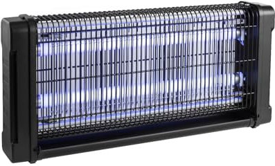 AVOID Insektenvernichter elektrisch 30W – UV Mückenlampe für Innenbereich – Fliegenfalle gegen Mücken & Fliegen – Fliegenfänger geräuschlos – Elektrische Insektenlampe für Küche, Camping (Schwarz GC2)