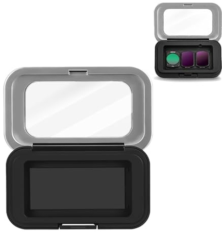 IJYHZKE Magnetic Filter Storage Case for DJI Osmo Pocket 3, Waterproof, Dustproof, Shockproof Storage Bag for Wide Angle/Macro Lens Accessory, Compact & Lightweight (Small(8X 1.2X 5cm))