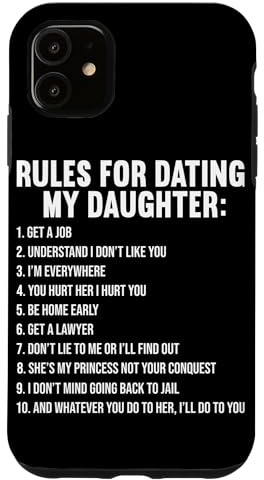 Regeln Für EIN Date Mit Meiner Tochter Lustiges Vatertag Hülle für iPhone 11