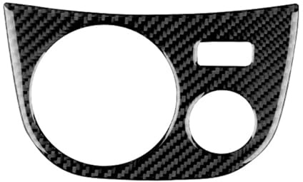 Accesorios Interior Coche Para Seat Para Leon 1M MK1 2005-2012 LHD RHD Accesorios Portavasos Coche Adhesivo Fibra Carbono Suave Interior Coche(Right Hand Drive BK)