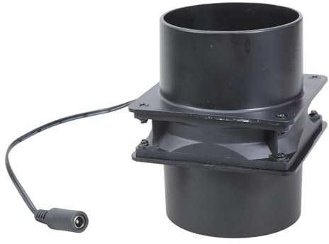 12 V 8 cm Inline-K-Ventilator mit Geschwindigkeitsregler, leistungsstarker Belüftung, Abluftgebläse zum Heizen, Kühlen, Booster, Zelte, kleine Raumfeuchtigkeitskontrolle, Ventilator