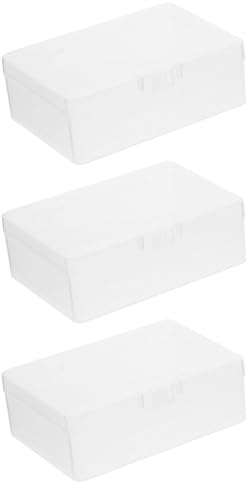 Hemobllo Kartenbox Transparent 3Er Set Kartenbox Transparent Aufbewahrung Kartenspiel Für Sammelkarten Spielkarten Visitenkarten Und Kleine Teile Mit Deckel Kompakt Für Tasche Oder Rucksack