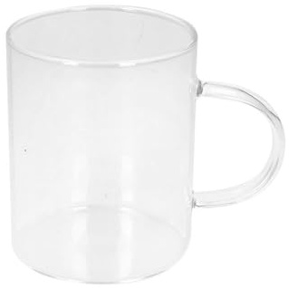 Set 2 Pezzi Tazza Tazzone Latte Mug in Vetro Borosilicato Lyra 420 cc
