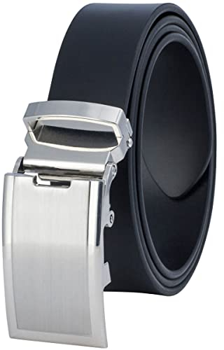 LINDENMANN Gürtel Herren Vollledergürtel aus Rindleder, 33 mm breit und 3,6 mm stark, kürzbar, Gürtel Herren Automatik, schwarz, Größe/Size:100, Farbe/Color:schwarz
