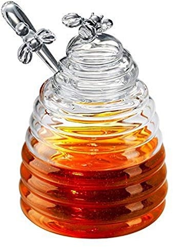 Artland Glass Honey Jar, Glass, Transparent, Honey Dispenser
