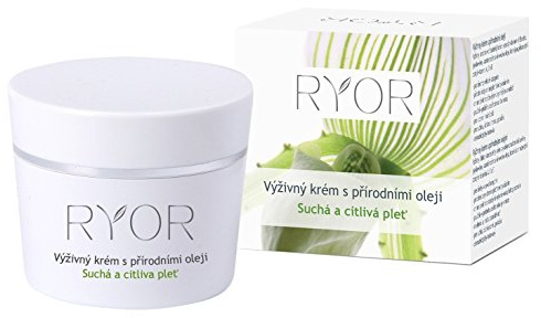 RYOR Dry And Sensitive Nourishing Cream with Natural Oils (With High Content of Grain Sprout, Jojoba, Carotene and Olive Oils) 1.7 oz