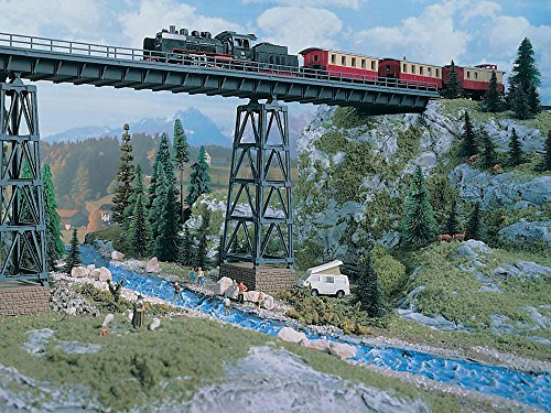 Vollmer Kreuztalviadukt H0 Brücke Modellbahnbrücke 1435mm grau