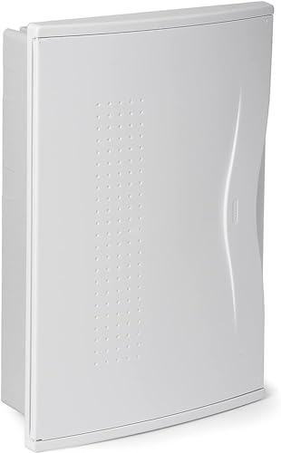 FAMATEL – Armario Nuova Empotrar | IP40 | 36 elementos | 440 x 286 x 78 mm | Puerta opaca | Gris, blanco