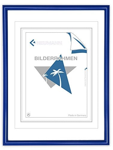 Neumann Bilderrahmen Kunststoffrahmen Classic, 70x100 cm, blau