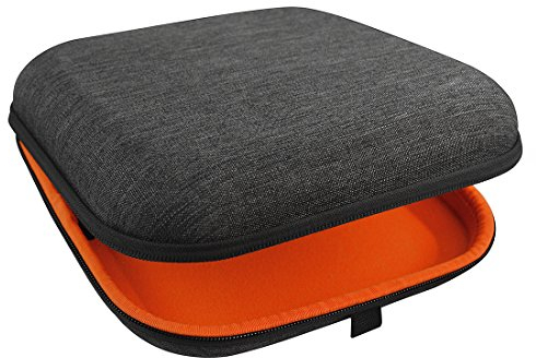 Geekria Shield Case for Over-Ear Headphones, Replacement Hard Shell Travel Carrying Bag with Cable Storage, Compatible with Audeze Maxwell, Soundcore SpaceOnePro, SONY WH-1000XM5 (Dark Grey)