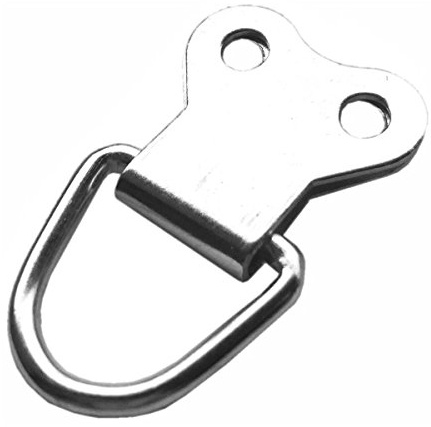 Picture Mirror Frame Hanging D Ring Large Double with Screws Nickel Plated, Pack of 100