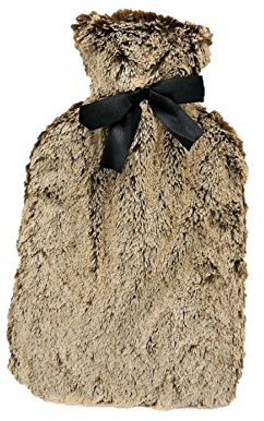 3240 Wärmflasche Kunstfell 1500 ml braun