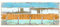 Motiv Maritim & Shabby Wandgarderobe Bunte Shabby Leisten Haken Chrom 40x100 cm