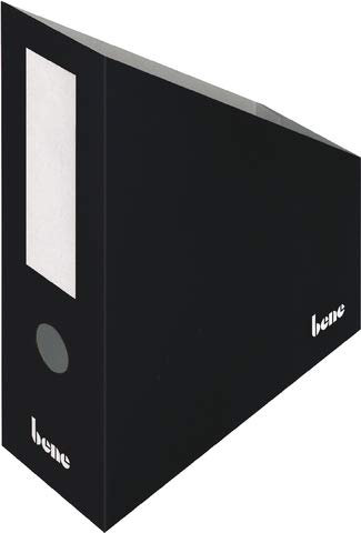 bene Stehsammler, Wellpappe, mit Griffloch, A4+, 100x260x320mm, schwarz