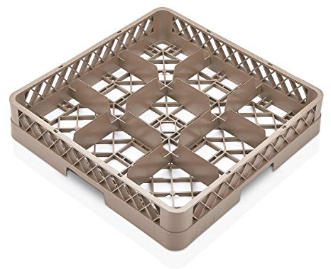TemoPlast 9-16-25-36-49 Compartment Glass-Cup Dishwasher Rack 500x500mm (9 Compartment)